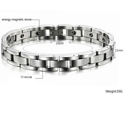 Titanium Magneet Armband Voor De Gezondheid Van Mannen Met Een Breed Scala Aan Mogelijkheden