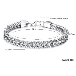 De Koningin Van De Hoogwaardige Titanium Armband Voor Heren