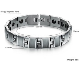 Uitstekende Kwaliteit Mannelijke Antivermoeidheid Titanium Magneet Armband