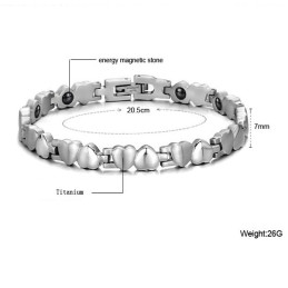 Compleet In Specificaties Sweetheart Titanium Armband