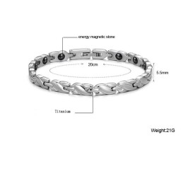Gebruiksvriendelijke Titanium Magneetsteen Armband Voor De Gezondheid Van Vrouwen