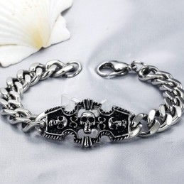 Mannen Schedel Titanium Armband Van Uitstekende Kwaliteit