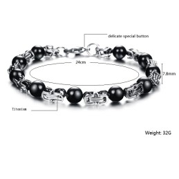 Duurzame Mannelijke Titanium Armband