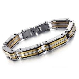Brede Variaties Heren Titanium Armband