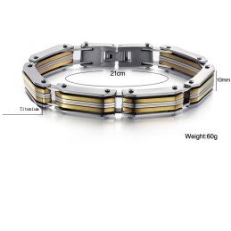 Brede Variaties Heren Titanium Armband