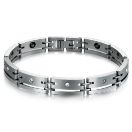 Hoogwaardige Heren Titanium Magneetsteen Armband
