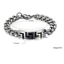 De Koningin Van De Kwaliteit, Heren Great Wall Titanium Armband