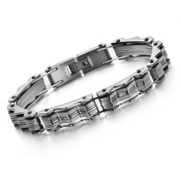 Brede Variaties Heren Titanium Armband