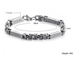 Betrouwbare Reputatie Mannelijke Beknopte Titanium Armband