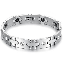 Superieure Kwaliteit Titanium Gezondheidsarmband Met Diamant