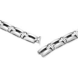 Hoogwaardige Mannelijke Kruis Titanium Armband