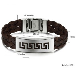 Betrouwbare Mannelijke Great Wall Titanium Armband