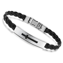 Stabiele Kwaliteit Vrouwelijke Kruis Titanium Pu Armband