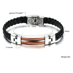 De Koningin Van De Hoogwaardige Titanium Armband Voor Heren