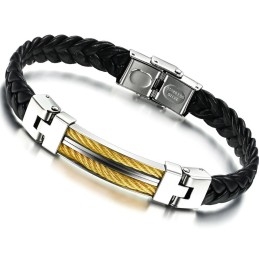 Herenarmband Van Titanium Leer Van Uitstekende Kwaliteit