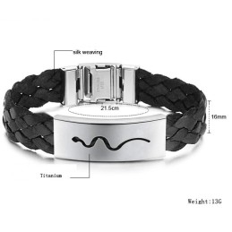 Betrouwbare Mannelijke Viper Titanium Armband