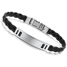Gebruiksvriendelijke Vrouwelijke Titanium Leren Armband