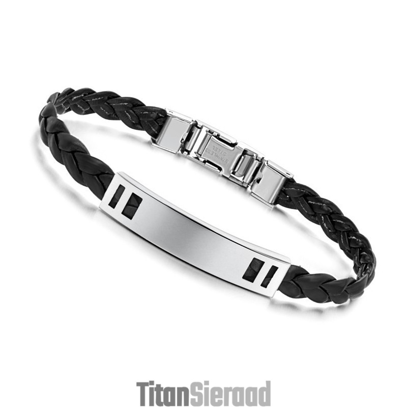 Gebruiksvriendelijke Vrouwelijke Titanium Leren Armband Gebruiksvriendelijke Vrouwelijke Titanium Leren Armband