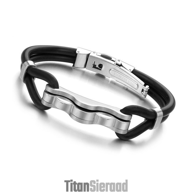 Superieure Kwaliteit Titanium Siliconen Armband