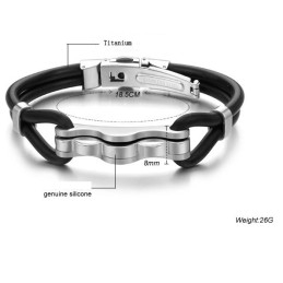 Superieure Kwaliteit Titanium Siliconen Armband