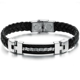 Betrouwbare Kwaliteit Klassieke Titanium Leren Armband
