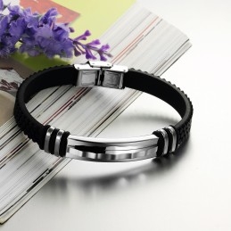 Uitstekende Kwaliteit Beknopte Titanium Siliconen Armband