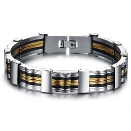 Betrouwbare Kwaliteit Mannelijke Titanium Siliconen Armband