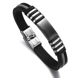Superieure Kwaliteit Mannelijke Titanium Siliconen Armband