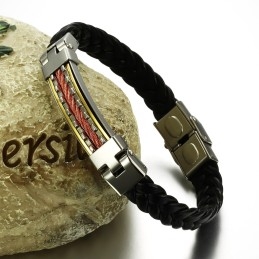 Armband Van Titanium Leer Van Uitstekende Kwaliteit