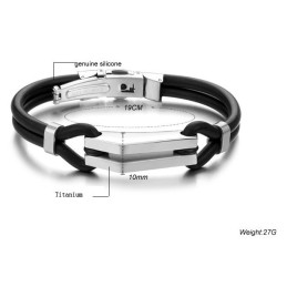 De Koningin Van De Hoogwaardige Titanium Siliconen Armband