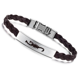 Vrouwelijke Titanium Leren Armband Van Superieure Kwaliteit