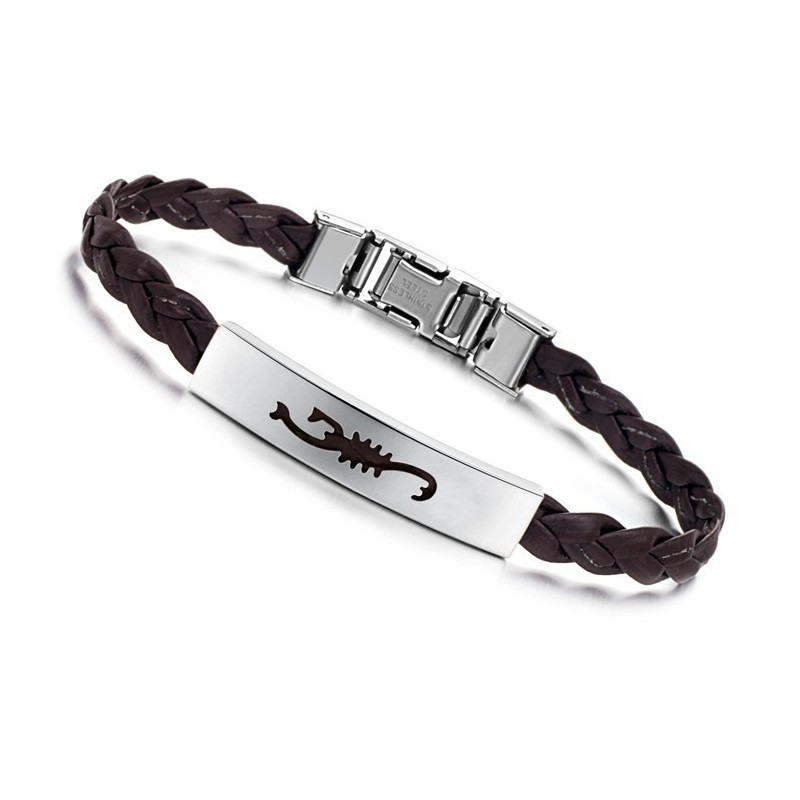 Vrouwelijke Titanium Leren Armband Van Superieure Kwaliteit