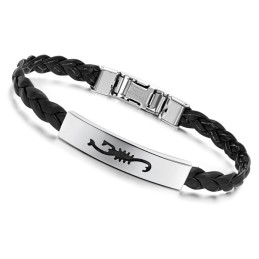 Vrouwelijke Titanium Leren Armband Van Superieure Kwaliteit