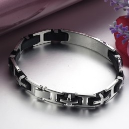 Duurzame Mannelijke Titanium Siliconen Armband