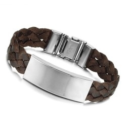 De Koningin Van De Kwaliteit: Bruine Titanium Armband