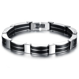 Betrouwbare Reputatie Mannelijke Beknopte Titanium Siliconen Armband