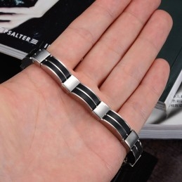 Betrouwbare Reputatie Mannelijke Beknopte Titanium Siliconen Armband