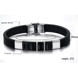 Bekend Om Zijn Hoogwaardige Titanium Siliconen Armband