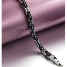 Breed Scala Aan Titanium Siliconen Armbanden