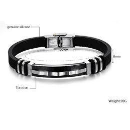 Compleet In Specificaties Titanium Siliconen Armband