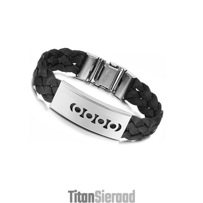 Superieure Kwaliteit Zwarte Titanium Armband
