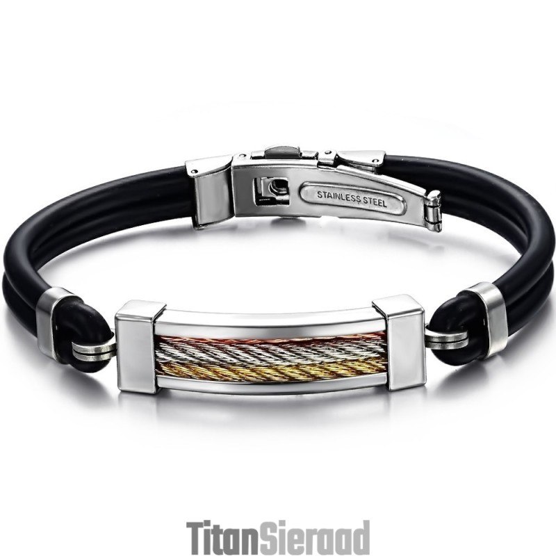 Gebruiksvriendelijke Titanium Siliconen Armband