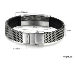 Hoogwaardige Mannelijke Viper-Vormige Titanium Armband