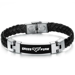 Betrouwbare Reputatie Titanium Leren Armband