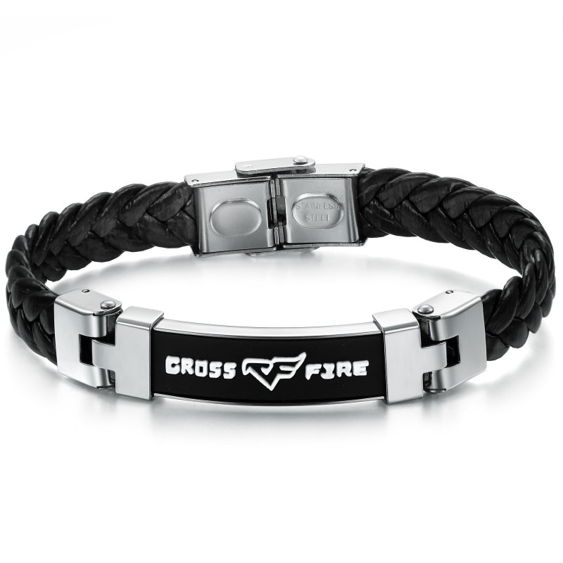 Betrouwbare Reputatie Titanium Leren Armband Betrouwbare Reputatie Titanium Leren Armband