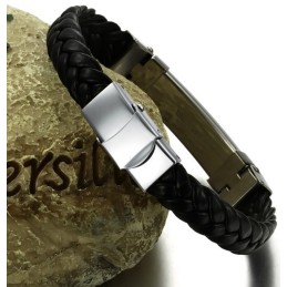Betrouwbare Reputatie Titanium Leren Armband