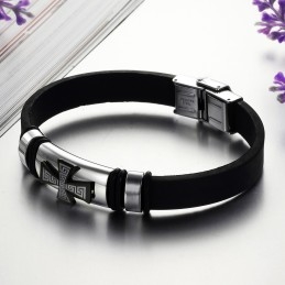 Uitstekende Kwaliteit Mannelijke Titanium Siliconen Armband