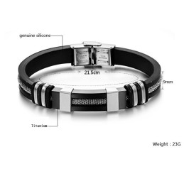 Kwaliteit En Kwantiteit Gegarandeerde Titanium Siliconen Armband