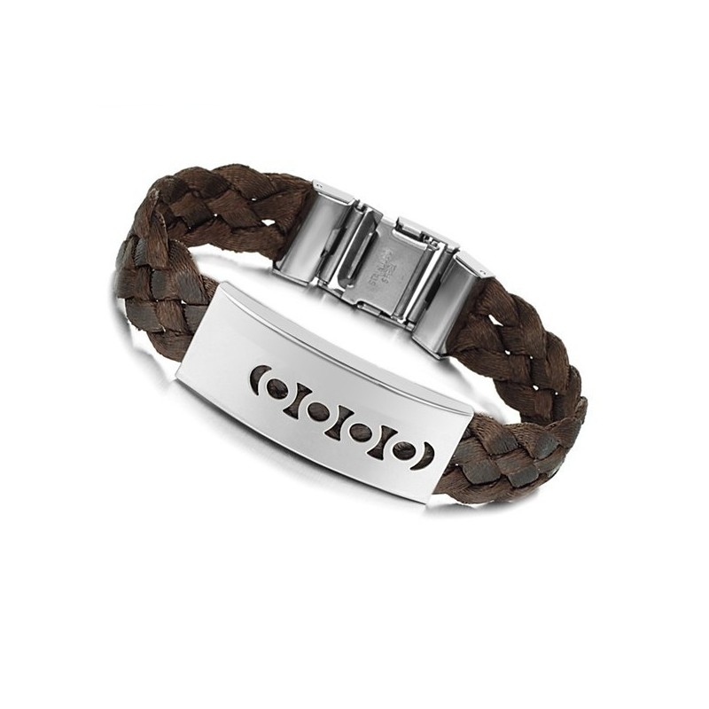 Compleet In Specificaties Bruine Titanium Armband Compleet In Specificaties Bruine Titanium Armband