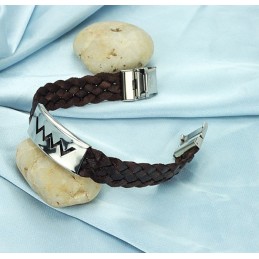 Uitstekende Kwaliteit Bruine Titanium Armband